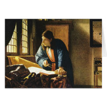 Johannes Vermeer's The Geographer (circa 1669) Greeting Card