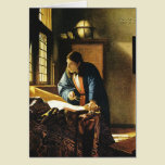 Johannes Vermeer's The Geographer (circa 1669) cards