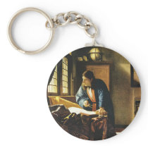 Johannes Vermeer's The Geographer (circa 1669) Key Chains