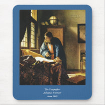 Johannes Vermeer's The Geographer (circa 1669) Mousepad