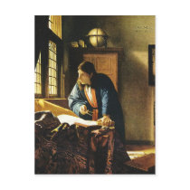 Johannes Vermeer's The Geographer (circa 1669) Postcards
