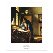 Johannes Vermeer's The Geographer (circa 1669) posters