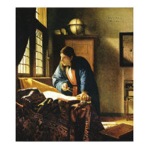 Johannes Vermeer's The Geographer (circa 1669) posters