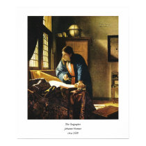 Johannes Vermeer's The Geographer (circa 1669) posters