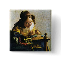 Johannes Vermeer's The Lacemaker (circa 1670) Pins