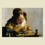 Johannes Vermeer's The Lacemaker (circa 1670) cards