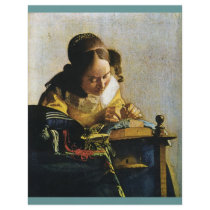 Johannes Vermeer's The Lacemaker (circa 1670) Personalized Flyer