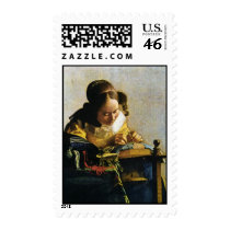 Johannes Vermeer's The Lacemaker (circa 1670) Stamps