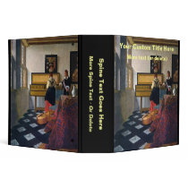 Johannes Vermeer's The Music Lesson (circa1663) Vinyl Binder