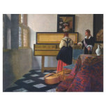Johannes Vermeer's The Music Lesson (circa1663) Flyer Design