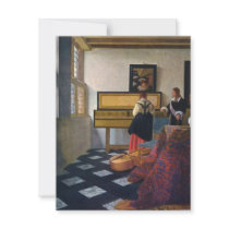 Johannes Vermeer's The Music Lesson (circa1663) invitations