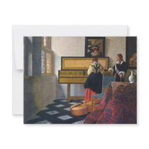 Johannes Vermeer's The Music Lesson (circa1663) Invitations