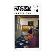 Johannes Vermeer's The Music Lesson (circa1663) Stamps
