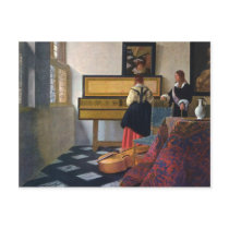 Johannes Vermeer's The Music Lesson (circa1663) Post Cards