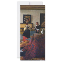 Johannes Vermeer's The Music Lesson (circa1663) Custom Rack Cards