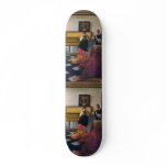 Johannes Vermeer's The Music Lesson (circa1663) Skateboard