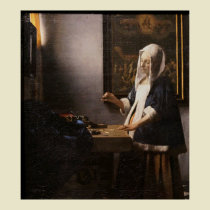 Woman Holding a Balance