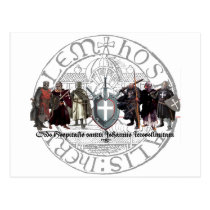Johanniter Fratres postcard with medal seal