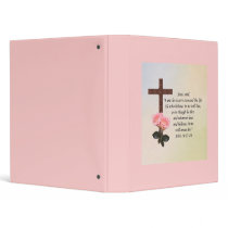 John 11:25-26 ~ Resurrection Life 3 Ring Binders