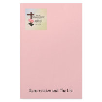 John 11:25-26 ~ Resurrection Life Stationery
