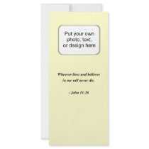 JOHN 11:26 rack cards
