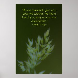 John 13:34 poster
