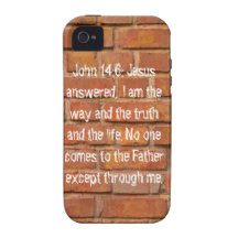 John 14:16 Brick Wall iPhone Case Mate Tough Case Case-Mate iPhone 4 Cover