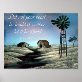 John 14:27 Bible Verse print