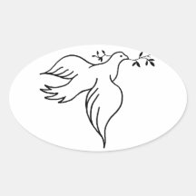 John 14:27 oval stickers