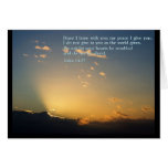 John 14:27  Sunrise Greeting Card