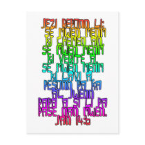 John 14:6 Haitian Creole postcards
