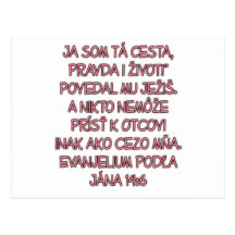 John 14:6 Slovak Postcards