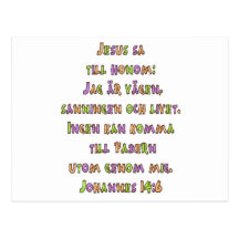 John 14:6 Swedish Postcards