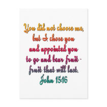 John 15:16 post cards