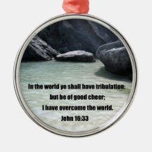 John 16:33 christmas ornament