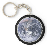 John 3:16 around Earth Key Chains