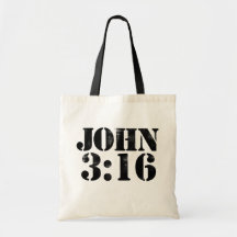 John 3:16 canvas bags