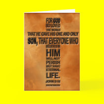 John 3:16 Card cards