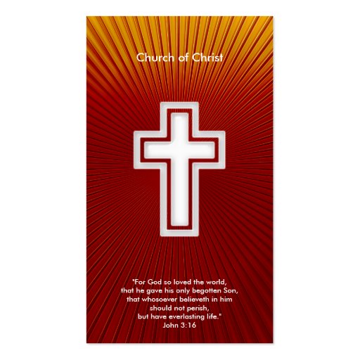 John 3:16 - Christian Business Card (front side)