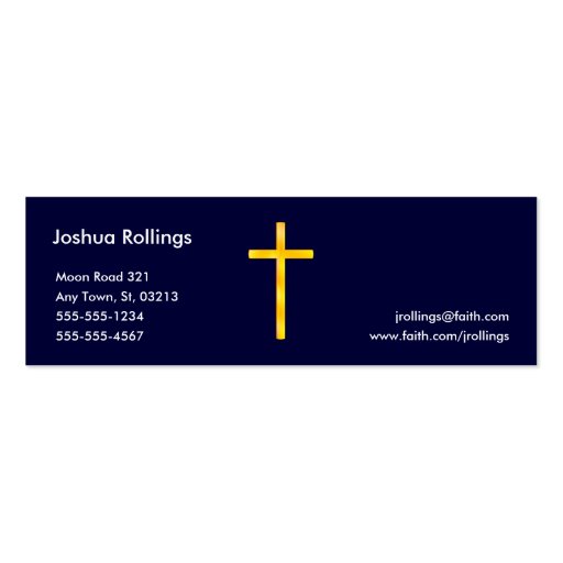 John 3:16 - Christian Business Card (front side)