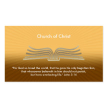 John 3:16 - Christian Business Card