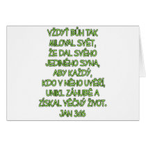 John 3:16 Czech cards by BiblicalTShirts John 3:16 Czech cards