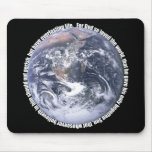 John 3:16 Earth Christian Mousepad