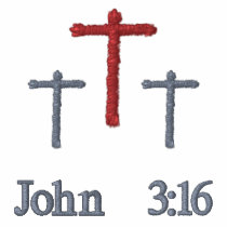 John 3:16 - Embroidered Shirt embroidered shirts by 777Images John 3:16 - Embroidered Shirt embroidered shirts