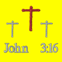 John 3:16 - Embroidered T-Shirt embroidered shirts