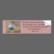 "John 3:16" Fine Art Gifts by Hilary J. England bumper stickers
