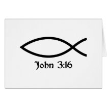 John 3:16 Fish Greeting Card