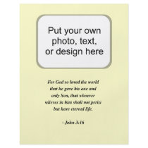 JOHN 3:16 PERSONALIZED FLYER