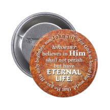 John 3:16 For God So Loved The World Bible Verse Buttons