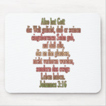 John 3:16 German I mousepads